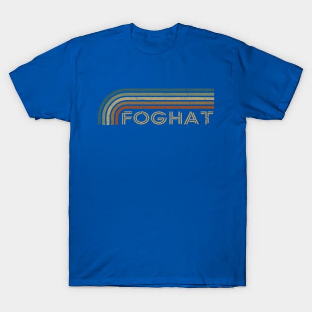 Foghat Retro Stripes T-Shirt by paintallday